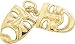 Jewelry : Comedy & Tragedy Charm by Rembrandt Charms