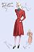 Art Poster, Casual Dress in Autumn Orange - 18.75 x 27.5