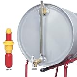 JUSTRITE Drum Fill Gauge - Horizontal - w/self-closing faucet 08902