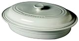 Le Creuset Stoneware 5.3 Quart Oval Covered Dish, White