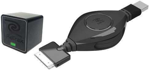 ReTrak Retractable 2.4 Amp 30-Pin Wall Charger for iPod/iPhone, Black (ETIP30CHGWB)