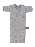 ANNA's Preemie 100% Downy Soft Peruvian Cotton Baby Serengeti Gown with Front Opening