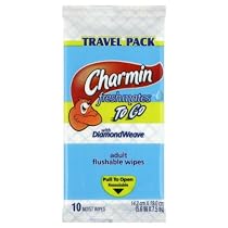 Charmin Freshmates To Go Flushable Wipes, Adult, Travel Pack, 10 ct.