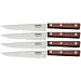 LamsonSharp Set of 4 Serrated Steak Knives- Stamped/ Rosewood Handle