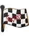 Beautiful Cookies Organic Party Favors-Racing Flag Organic Cookies Cookies, 10 Cookies