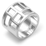 Zina Sterling Silver Windows Collection Ring, Size 5