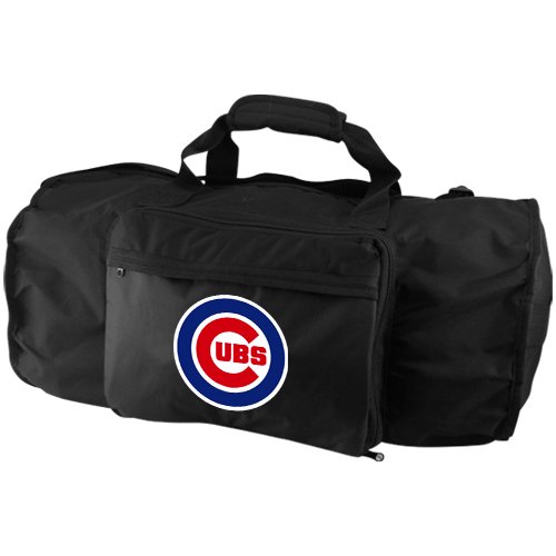 MLB Chicago Cubs Foldaway Duffle (Medium, Black)