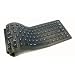 Black Flexible Foldable Silent Silicone USB UK Keyboard - Washable Medical Ke...