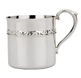 Reed & Barton Silver Plate  Dresden Rose Baby Cup
