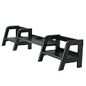 Madison Hutch for Trestle Desk- Antique Black