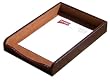 Brown Crocodile Embossed Leather Legal Letter Tray