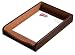 Brown Crocodile Embossed Leather Legal Letter Tray