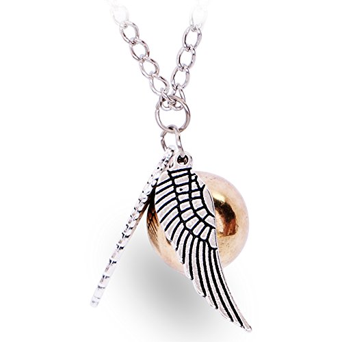 CG Costume Necklace Golden Snitch Wing Alloy Fancy Anime