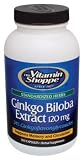 Vitamin Shoppe - Ginkgo Biloba Extract, 120 mg, 300 capsules