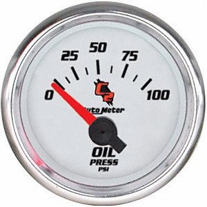 Auto Meter 7127 C2 Short Sweep Electric Oil ressure Gauge