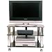 Optimum LCD8003 Fusion Slimline LCD TV Stand - Black Glass