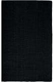 Solid Jute Rug 3'x14' Runner Black