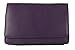 Purple leather small shoulder bag or clutch bag occasion handbag by Kinsey