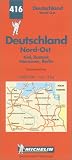 Michelin Germany Northeast Map No. 416 (Michelin Maps & Atlases)