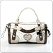 Guess Handtasche Elma - Large Box Bag Taupe/Multi +++ GU11H341