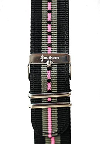 22mm Nylon Strap for LG, ASUS, Samsung, Pebble Classic &amp; Time, Moto 360 (V2 46mm), Tag Heuer, Fossil Q
