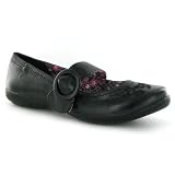 Hush Puppies Roxanne Black Leather Womens Shoes