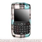 Premium Designer Hard Crystal Snap-on Case for Blackberry Curve 8900 Case - Green Checker Board Print