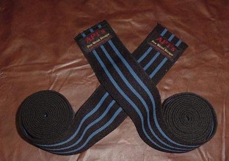 Pro Weight Lifting Knee Wraps Powerlifting BLUE POWER 2m