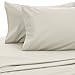 Amazon Brand – Pinzon Signature Cotton Heavyweight Velvet Flannel Sheet Set - California King, Cream