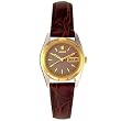 Seiko Women's Brown Leather Strap Watch #SWZ156