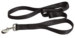 The Grrrip Two Handled Dog Leash - 3/4" x 4' Black
