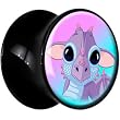 7mm Black Acrylic Baby Dragon Saddle Plug