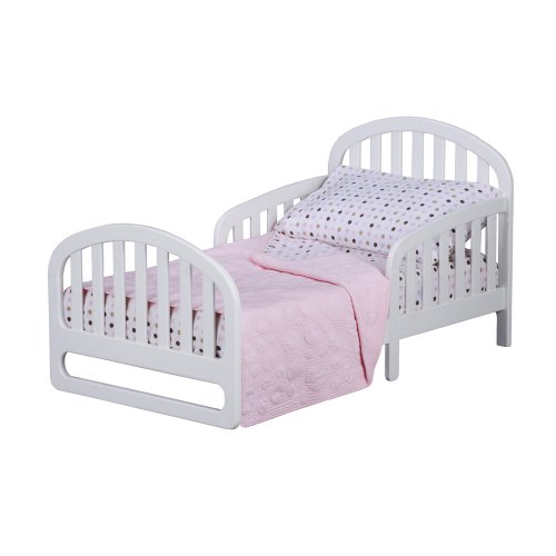 Slumber Time by Simmons Kids Furniture Urban Style Toddler 2 in 1 Convertible Bed, White