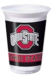 Creative Converting Ohio State Buckeyes Printed Plastic 20 oz. Cups (8 Count)