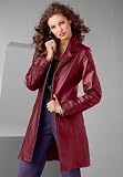 Belted Leather Coat