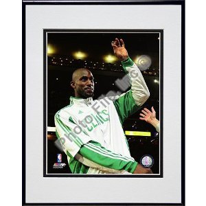 Photo File Boston Celtics Kevin Garnett Framed And Matted Championship Ring Photo