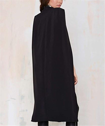 Born Women's Open Slit Sleeve Jacket Cloak Long OL Business Casual Blazer Suit-US S/Tag M