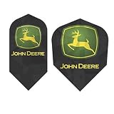 John Deere Black Logo Dart Flights - Pack of 3