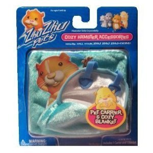 41SANXhzUjL Zhu Zhu Pets Hamster Carrier and Blanket   Blue