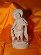 Vishnu Avatar Vamana Statue Holding Umbrella Carved Stone Sculpture8 Inch