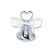 Silver-tone Wedding Bell Place Card Holder