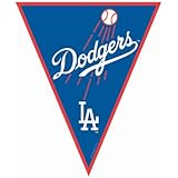 Amscan Timeless Los Angeles Dodgers Major League Baseball Pennant Banner, 12', Blue