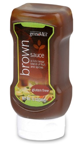granoVita Gluten and Dairy Free Brown Sauce, 12 Ounce Bottles (Pack of 6)