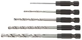 Bosch CC2400 Clic-Change 1/16-Inch to 1/8-Inch 5 Piece Twist Drill Bit Assortment