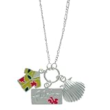 Sterling Silver Hawaii Destination Multi-Charm Pendant, 18