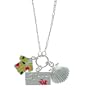 Sterling Silver Hawaii Destination Multi-Charm Pendant, 18"