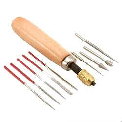 Diamond Bead Reamer Files Jewelers Bur Clean Hole Drill