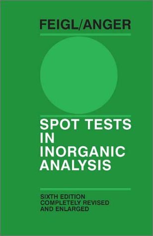 Spot Tests in Inorganic Analysis