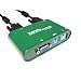 Cables Unlimited SWB-9000 2 Port PS/2 KVM Switch with built-in cables 1 Pack (Silver)
