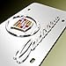 Au-TOMOTIVE GOLD Cadillac Chrome Logo and Name on Chrome License Plate